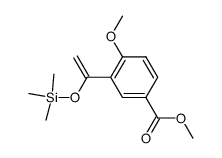 1-(2-methoxy-5-carboxymethylphenyl)-1-trimethylsilyloxyethylene结构式