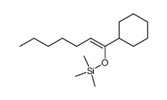 (Z)-1-cyclohexyl-1-(trimethylsiloxy)-1-heptene Structure