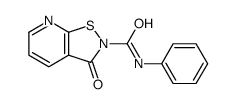 3-oxo-N-phenyl-[1,2]thiazolo[5,4-b]pyridine-2-carboxamide结构式