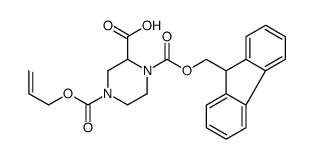 4-[(ALLYLOXY)CARBONYL]PIPERAZINE-2-CARBOXYLIC ACID, N1-FMOC PROTECTED 974-ALLYL 1-(9-H-FLUOREN-9-YLMETHYL) HYDROGEN PIPERAZINE-1,2,4-TRICARBOXYLATE Structure