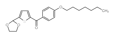 5-(1,3-DIOXOLAN-2-YL)-2-(4-HEPTYLOXYBENZOYL)THIOPHENE Structure