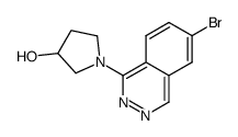 1-(6-bromophthalazin-1-yl)pyrrolidin-3-ol结构式