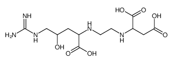 2-[2-[[1-carboxy-4-(diaminomethylideneamino)-3-hydroxybutyl]amino]ethylamino]butanedioic acid结构式