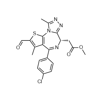 Methyl(S)-2-(4-(4-chlorophenyl)-2-formyl-3,9-dimethyl-6H-thieno[3,2-f][1,2,4]triazolo[4,3-a][1,4]diazepin-6-yl)acetate picture