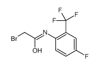 2-bromo-N-[4-fluoro-2-(trifluoromethyl)phenyl]acetamide结构式