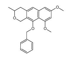 10-benzyloxy-3,4-dihydro-7,9-dimethoxy-3-methyl-1H-naphtho[2,3-c]pyran Structure