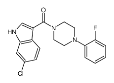 (6-chloro-1H-indol-3-yl)-[4-(2-fluorophenyl)piperazin-1-yl]methanone Structure