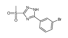 3-(3-bromophenyl)-5-methylsulfonyl-1H-1,2,4-triazole Structure