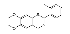 2-(2,6-dimethylphenyl)-6,7-dimethoxy-4H-1,3-benzothiazine Structure