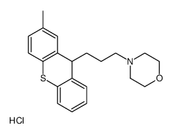 4-[3-(2-methyl-9H-thioxanthen-9-yl)propyl]morpholine,hydrochloride Structure