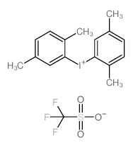 bis(2,5-dimethylphenyl)iodonium trifluoromethanesulfonate Structure