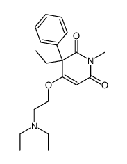 3-ethyl-4-(2-diethylamino-ethoxy)-1-methyl-3-phenyl-3H-pyridine-2,6-dione结构式