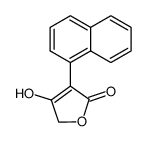 4-hydroxy-3-(naphthalen-1-yl)furan-2(5H)-one结构式