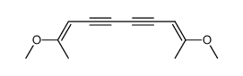 2,9-dimethoxy-deca-2,8-diene-4,6-diyne结构式