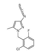 1-(2-CHLORO-6-FLUORO-BENZYL)-3-ISOTHIOCYANATO-5-METHYL-1H-PYRAZOLE结构式