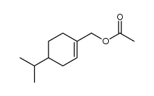 [4-(propan-2-yl)cyclohexen-1-yl]methyl acetate结构式