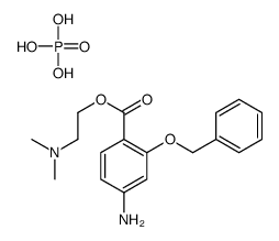 2-(4-amino-2-phenylmethoxybenzoyl)oxyethyl-dimethylazanium,dihydrogen phosphate结构式