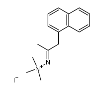 1-(1-naphthyl)-2-propanone trimethylhydrazonium iodide Structure