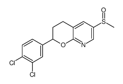 2-(3,4-dichlorophenyl)-6-methylsulfinyl-3,4-dihydro-2H-pyrano[2,3-b]pyridine结构式