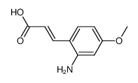 2-amino-4-methoxy-trans-cinnamic acid Structure