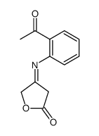 4-(2-acetyl-phenylimino)-dihydro-furan-2-one结构式