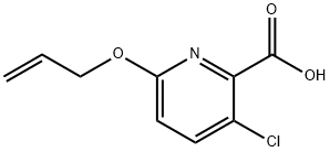 3-氯-6-(丙-2-烯-1-氧基)吡啶-2-羧酸结构式