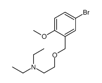 2-[(5-bromo-2-methoxyphenyl)methoxy]-N,N-diethylethanamine结构式