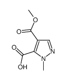 4-(甲氧基羰基)-1-甲基-1H-吡唑-5-羧酸结构式