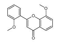 8-methoxy-2-(2-methoxyphenyl)chromen-4-one Structure