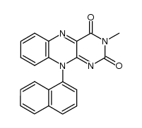 (+)-3-methyl-10-(1-naphthyl)isoalloxazine结构式