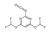 4,6-bis(difluoromethoxy)-2-isocyanatopyrimidine Structure