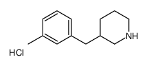 3-(3-Methyl-benzyl)-piperidine hydrochloride Structure