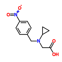 N-Cyclopropyl-N-(4-nitrobenzyl)glycine结构式