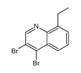 3,4-dibromo-8-ethylquinoline Structure