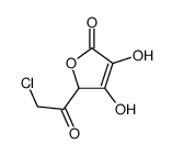 2(5H)-Furanone, 5-(chloroacetyl)-3,4-dihydroxy-, (S)- (9CI)结构式