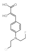 2-Propenoic acid,3-[4-[(2-chloroethyl)(2-fluoroethyl)amino]phenyl]-2-hydroxy- Structure