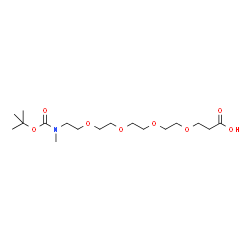 N-Methyl-N-(t-Boc)-PEG4-acid结构式