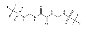 N,N'-bis[(trifluoromethylsulfonyl)aminomethyl]oxamide structure