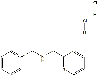 N-benzyl-1-(3-methyl-2-pyridinyl)methanamine dihydrochloride结构式