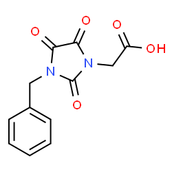 2-(3-BENZYL-2,4,5-TRIOXO-1-IMIDAZOLIDINYL)ACETIC ACID结构式