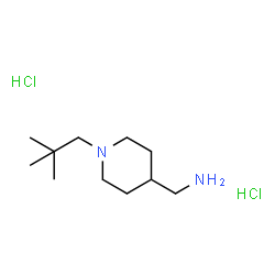 (1-Neopentylpiperidin-4-yl)methanamine dihydrochloride structure