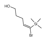 (E)-5-bromo-5-(trimethylsilyl)pent-4-en-1-ol Structure