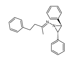 (2S,3S)-2,3-diphenyl-N-(4-phenylbutan-2-ylidene)aziridin-1-amine Structure