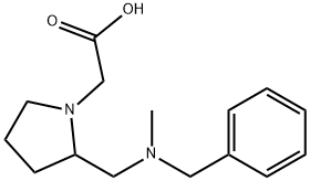 {2-[(Benzyl-methyl-amino)-methyl]-pyrrolidin-1-yl}-acetic acid Structure