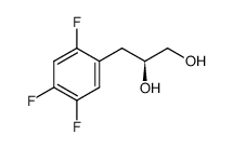 (2S)-3-(2,4,5-trifluorophenyl)propane-1,2-diol Structure