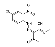 (2E)-2-[(4-chloro-2-nitrophenyl)hydrazinylidene]-N-methyl-3-oxobutanamide结构式