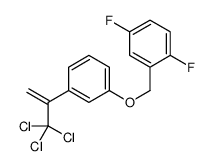 1,4-difluoro-2-[[3-(3,3,3-trichloroprop-1-en-2-yl)phenoxy]methyl]benzene Structure