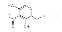 4-NITRO 3,5-DIMETHYL 2-CHLOROMETHYL PYRIDINE.HCL Structure