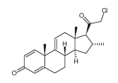 21-CHLORO-16-ALPHA-METHYLPREGNA-1,4,9(11)-TRIENE-3,20-DIONE structure