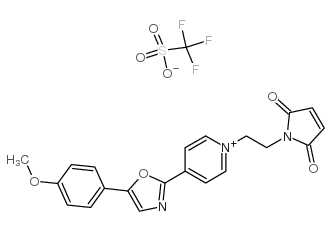 1-[2-(Maleimido)ethyl]-4-[5-(4-methoxyphenyl)-2-oxazolyl]pyridinium triflate picture